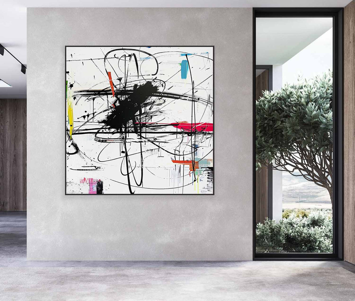Wall Art Vibrant Graffiti Multicolor