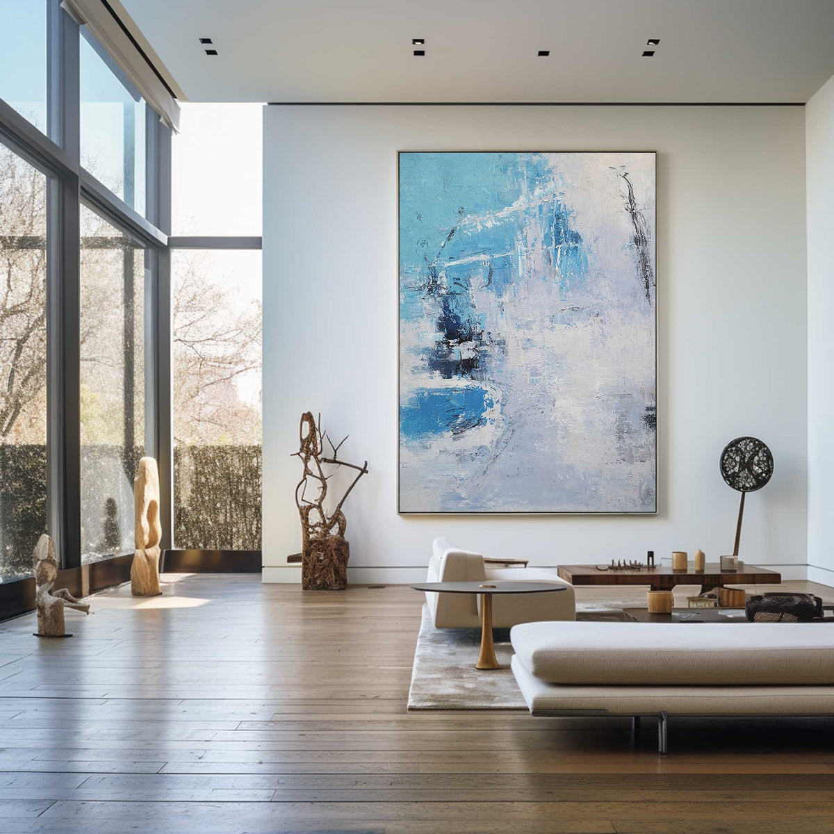 Fresh Breeze Oil Painting Hand Painted Vertical