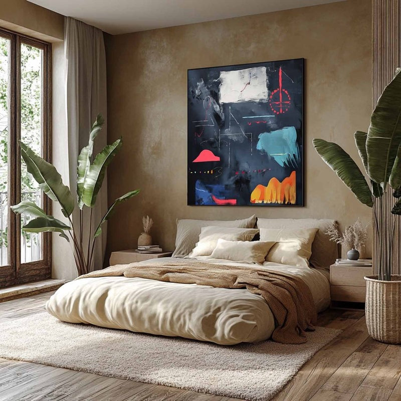 Wall Art Dynamic Textured Bold Dark