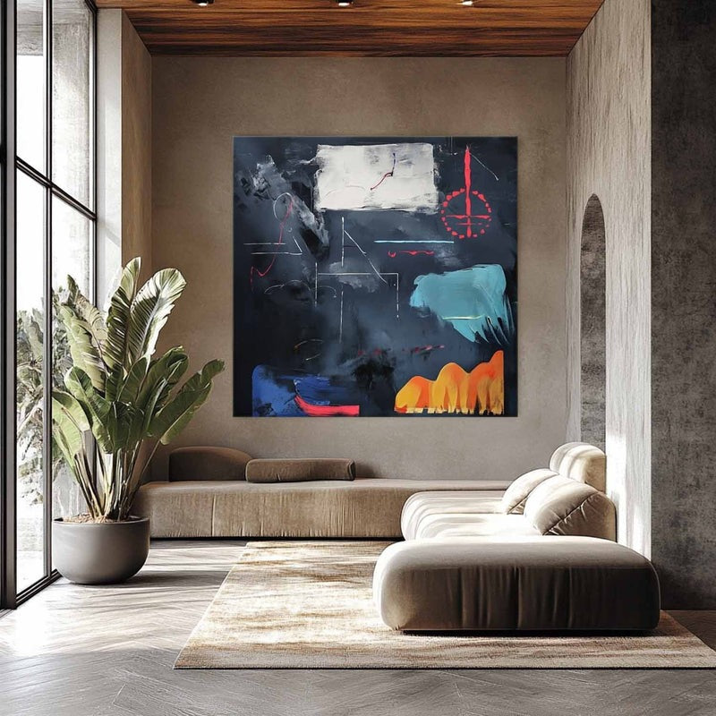 Wall Art Dynamic Textured Bold Dark