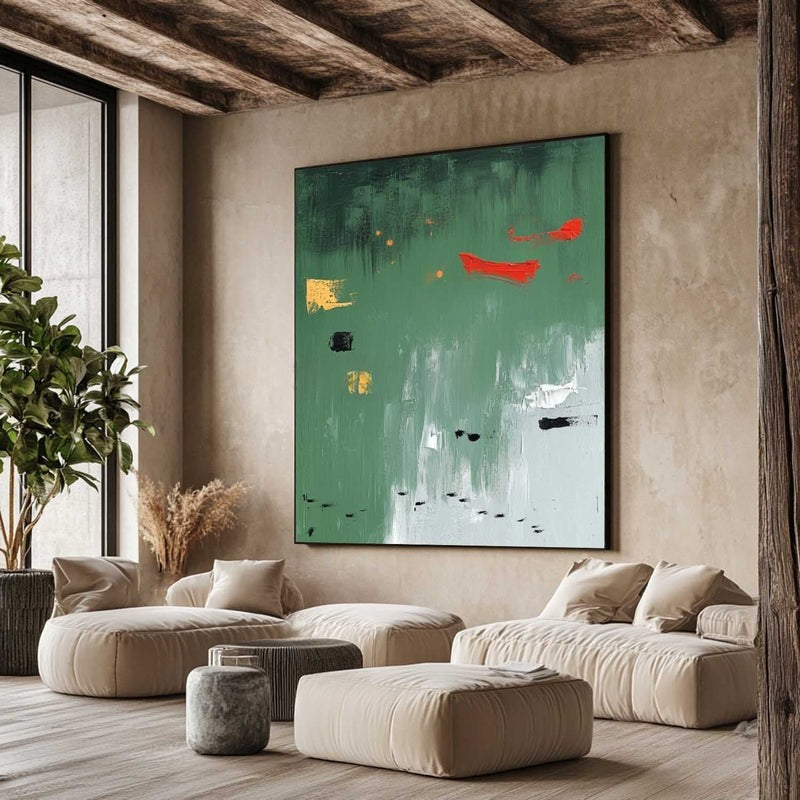 Wall Art Calm Textured Serene Green
