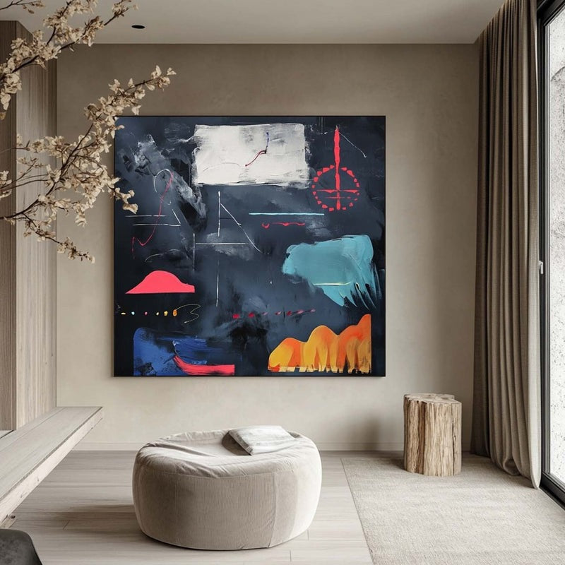 Wall Art Dynamic Textured Bold Dark
