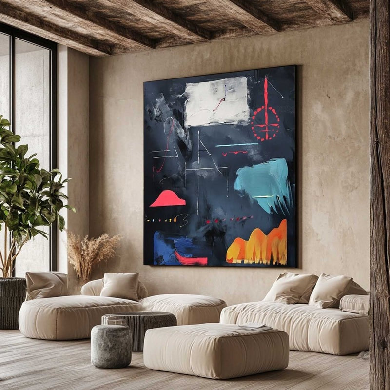 Wall Art Dynamic Textured Bold Dark