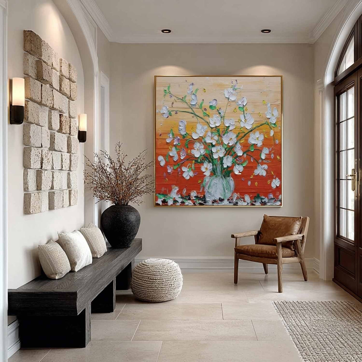 Floral Bouquet 3D Impasto Painting - Neutralighting