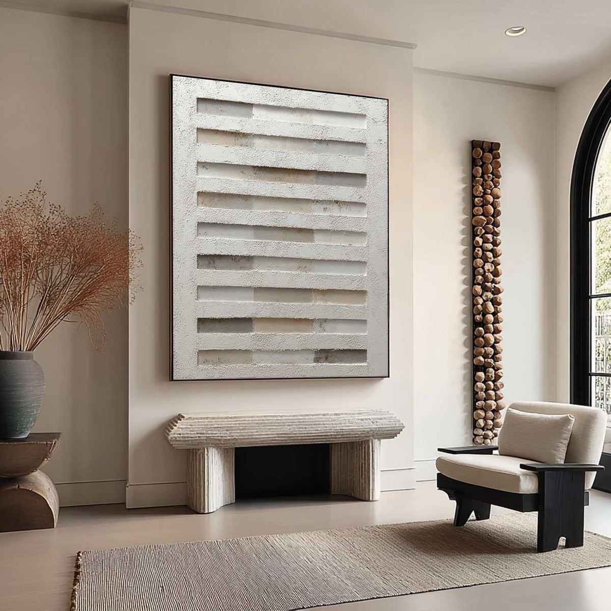 Wall Art Minimalist Textured Geometric