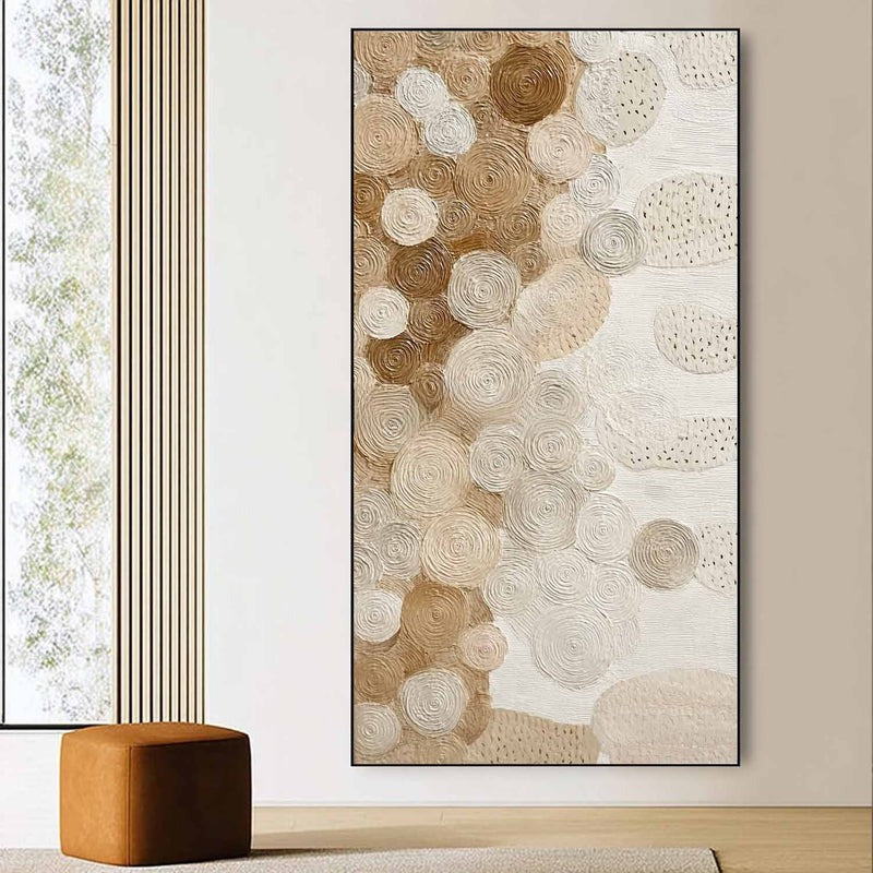 Wall Art Textured Block Impasto Bohemian