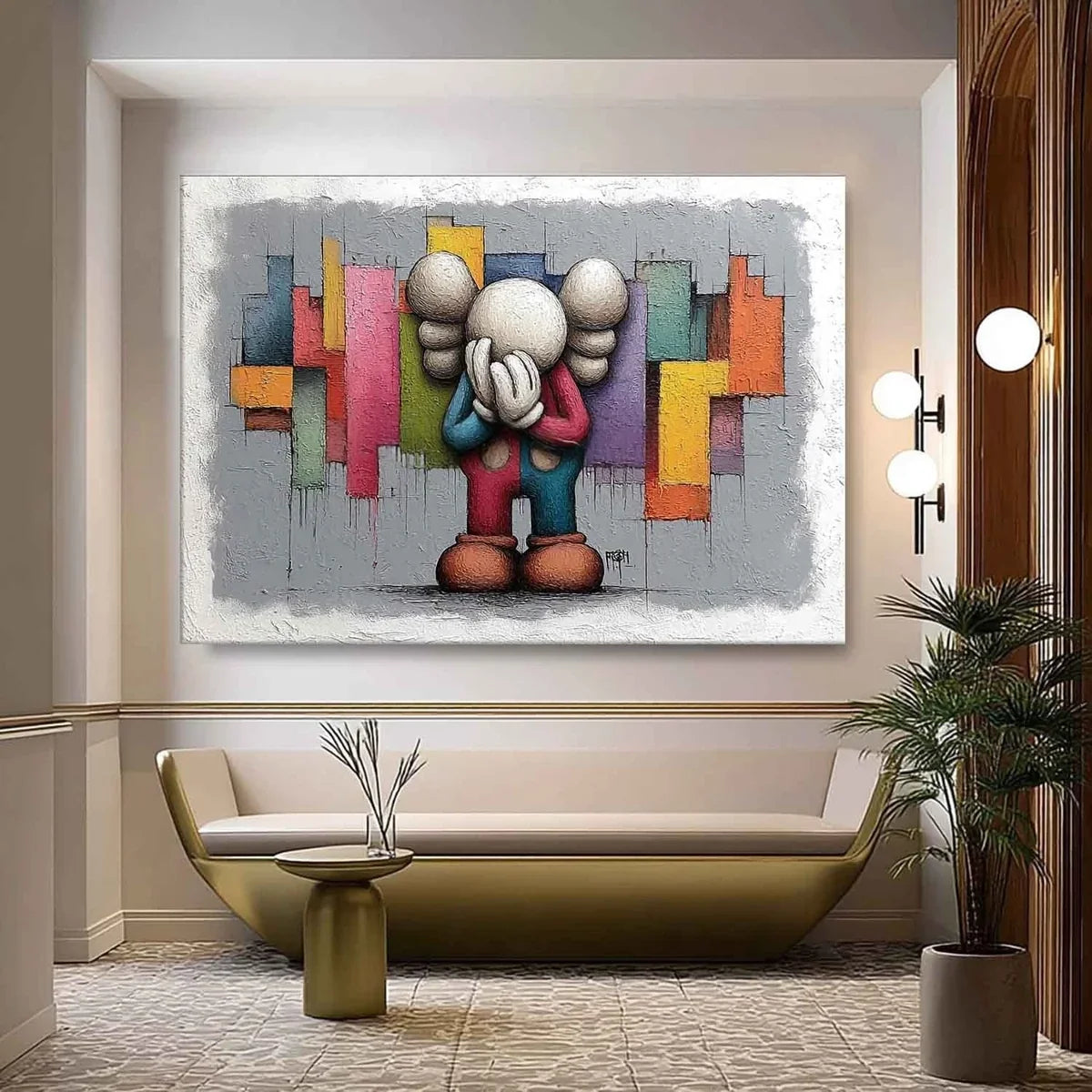 Wall Art Poignant Kaws Companion