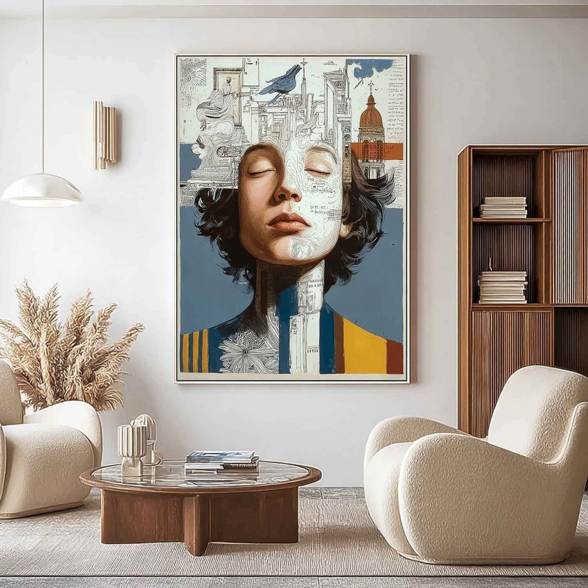 Surreal City Portrait Art Oil Painting - Neutralighting