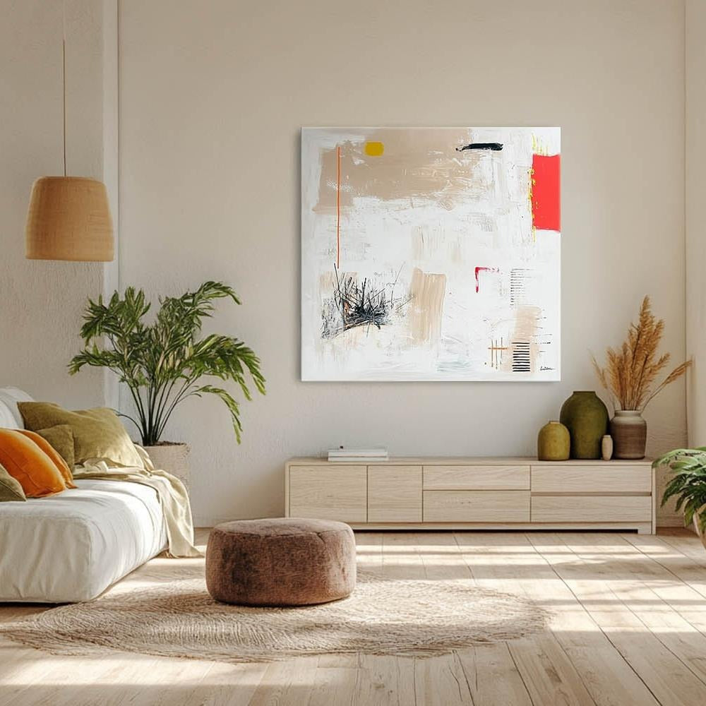 Wall Art Square Abstract Minimalist Art Luxury