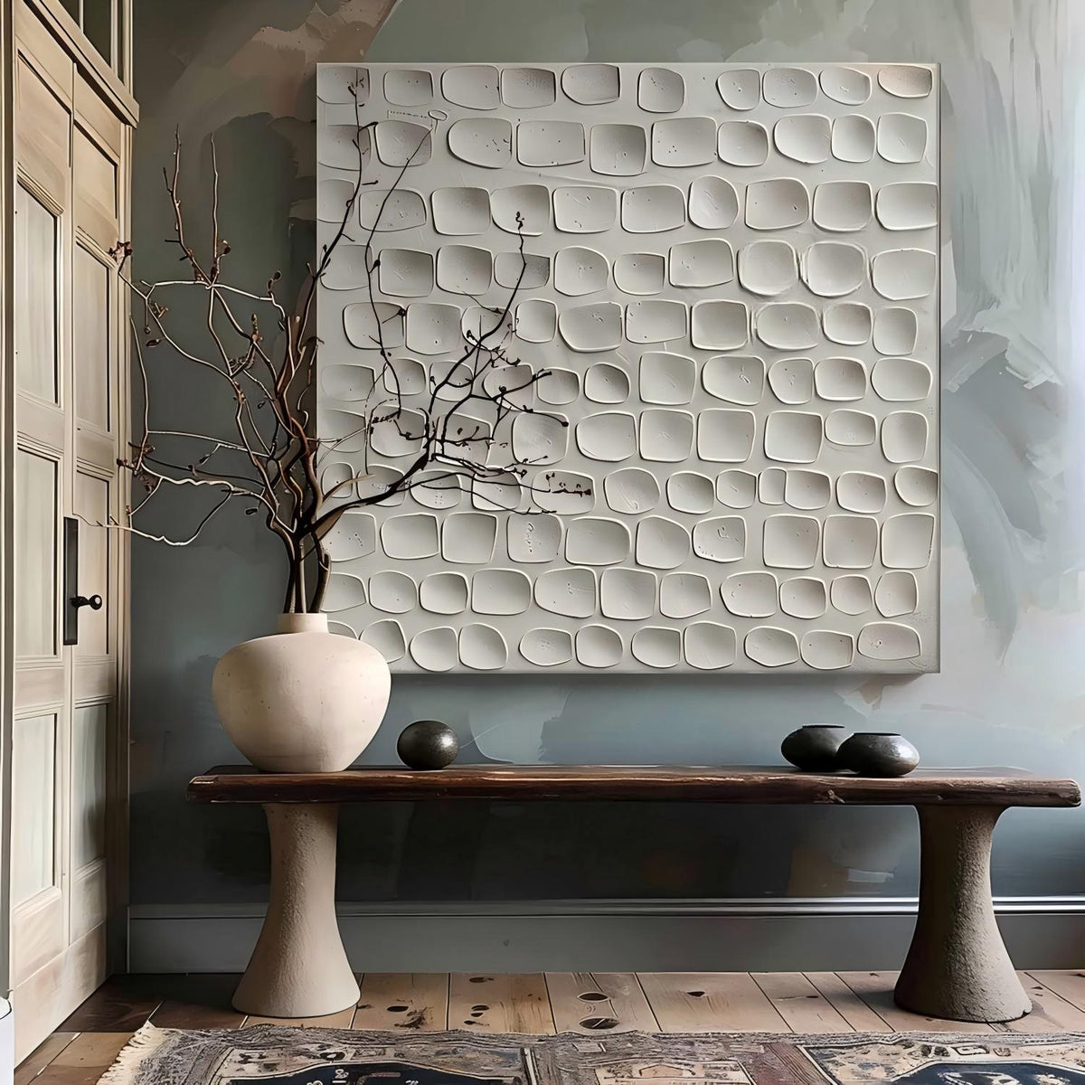 Wall Art Minimalist 3D Textured Neutral