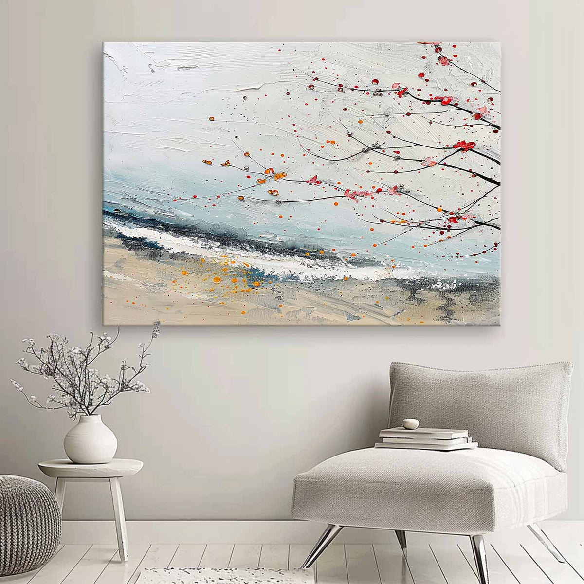Wall Art Landscape Winter Abstract Atmosphere