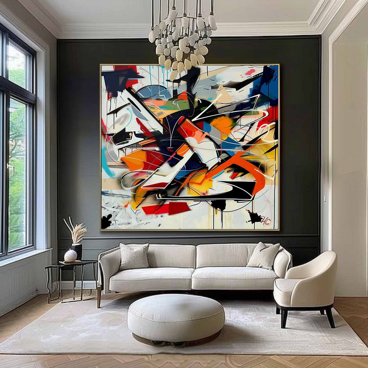 Expressionist Vibrant Color Explosion Painting Modern