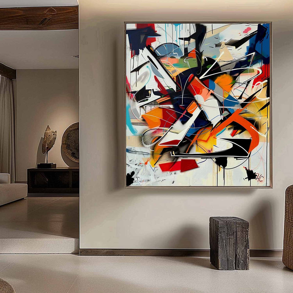 Expressionist Vibrant Color Explosion Painting Modern
