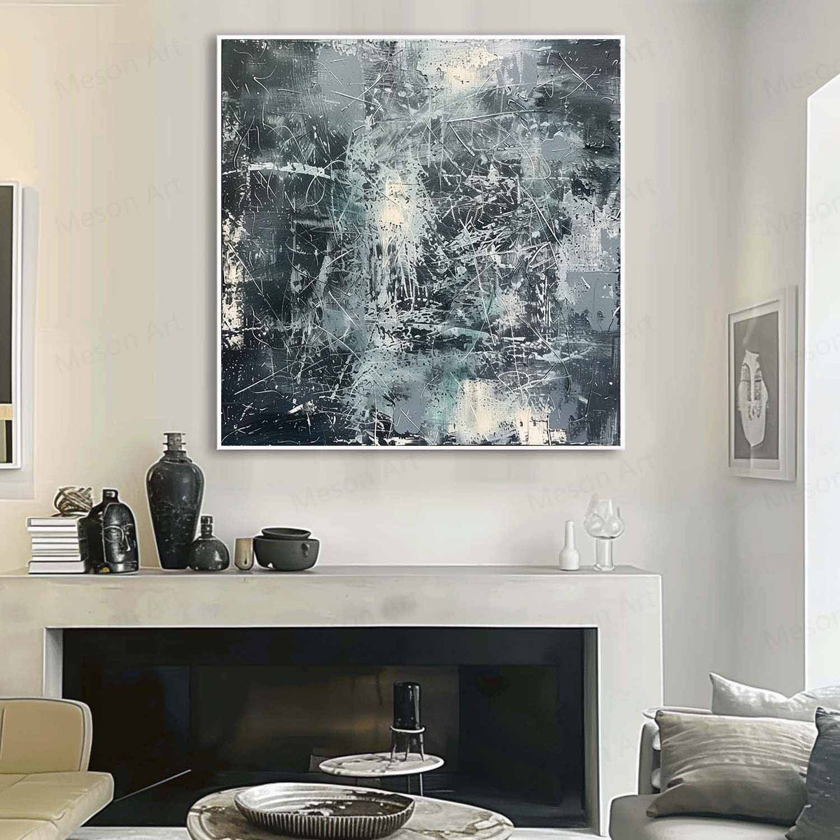 Wall Art Industrial Textured Abstract