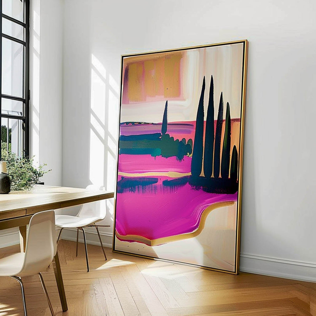 Vibrant Mediterranean Landscape Oil Painting