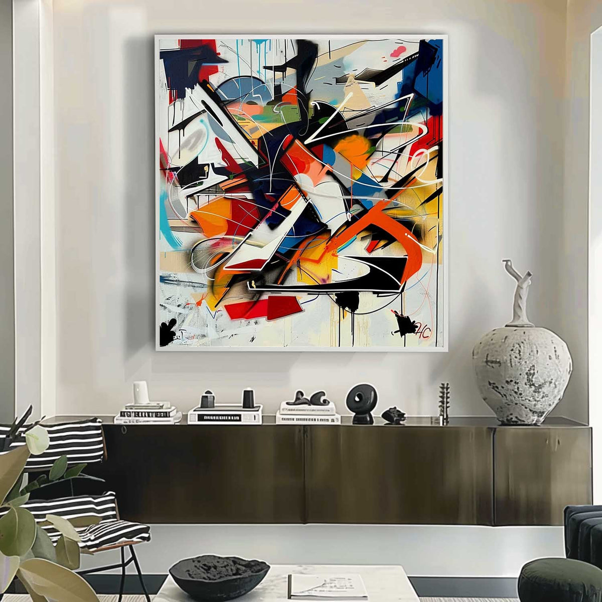 Expressionist Vibrant Color Explosion Painting Modern