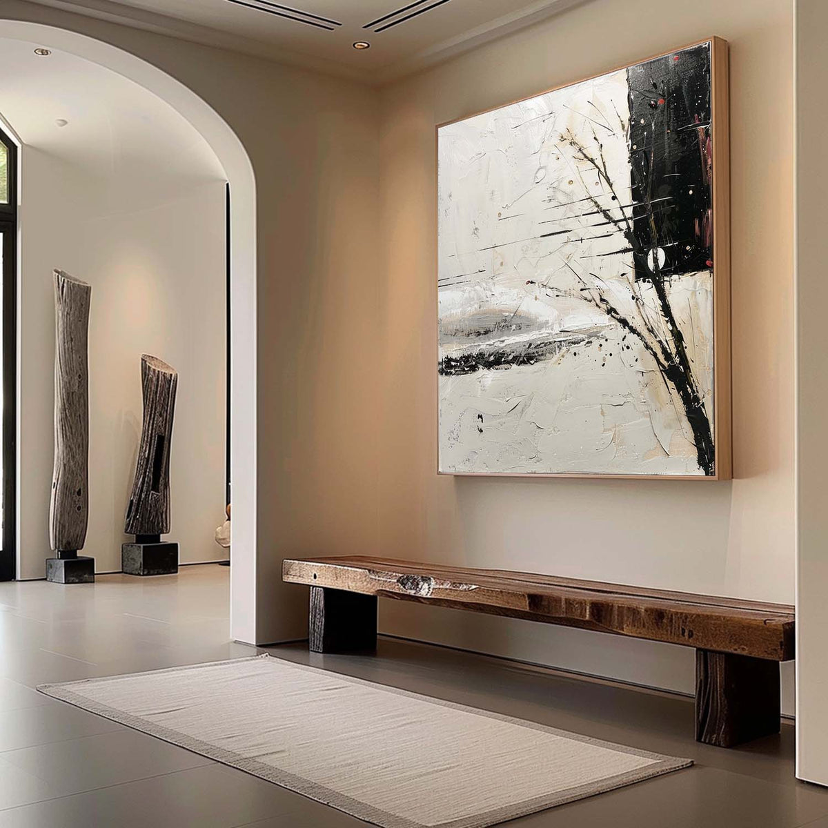 Wall Art Wabi-Sabi Serene Landscape Winter