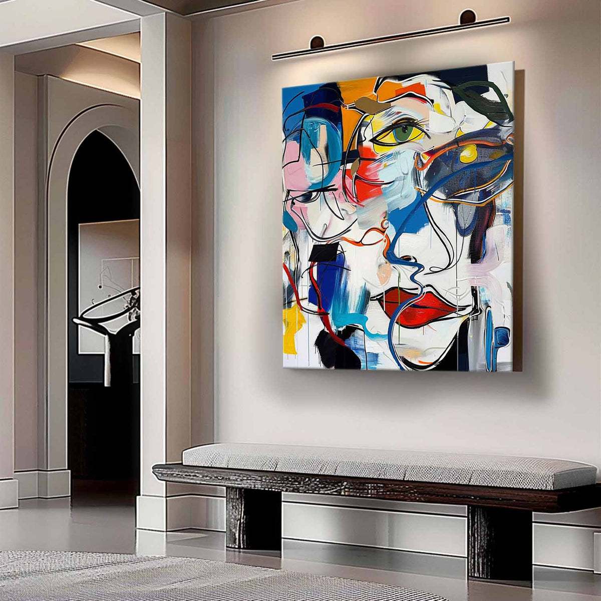 Wall Art Abstract Graffiti Colorful Fashion
