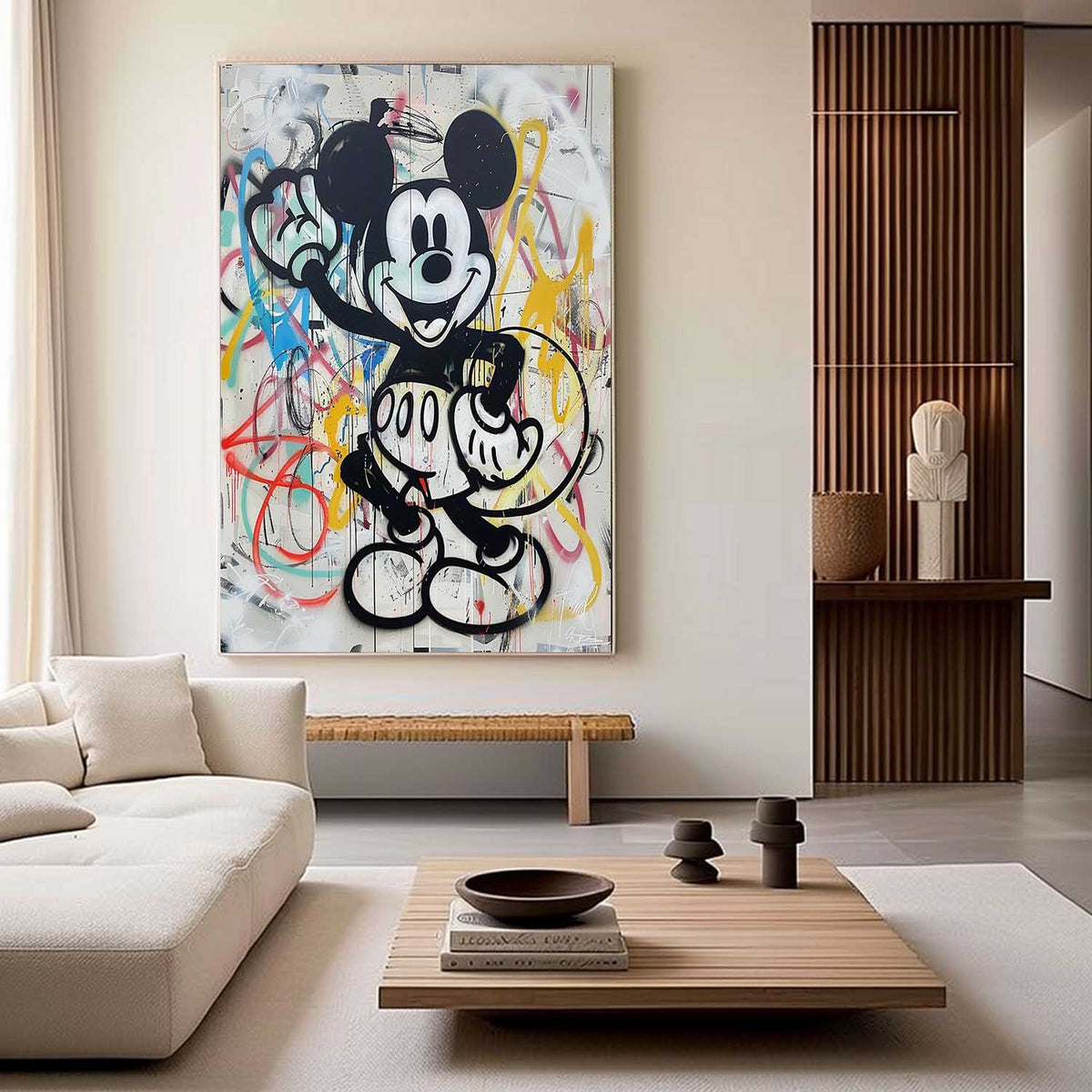 Wall Art Abstract Graffiti Whimsical Naive