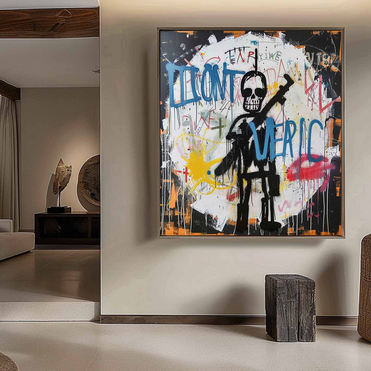 Wall Art Abstract Graffiti Street Icon Urban Contemporary