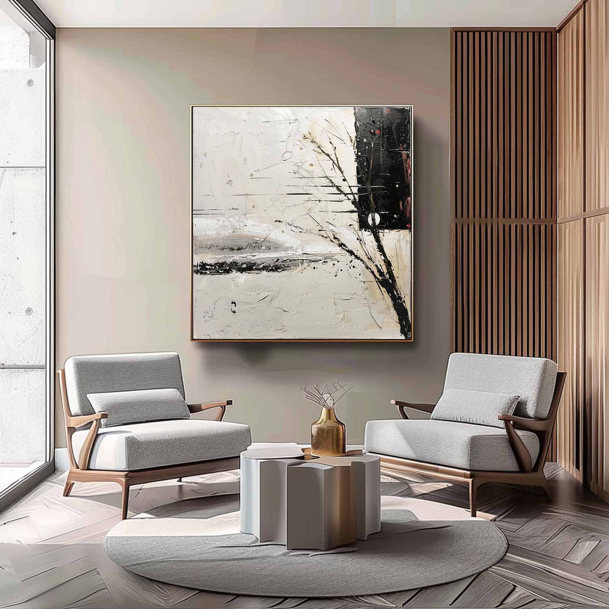 Wall Art Wabi-Sabi Serene Landscape Winter