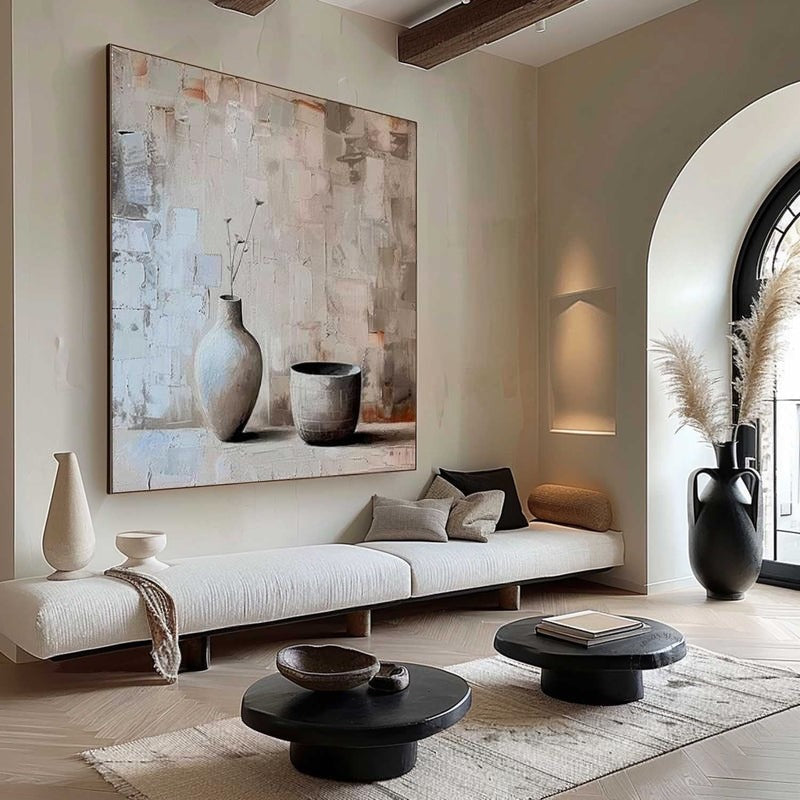 Wall Art Square Wabi-Sabi Still Life Painting