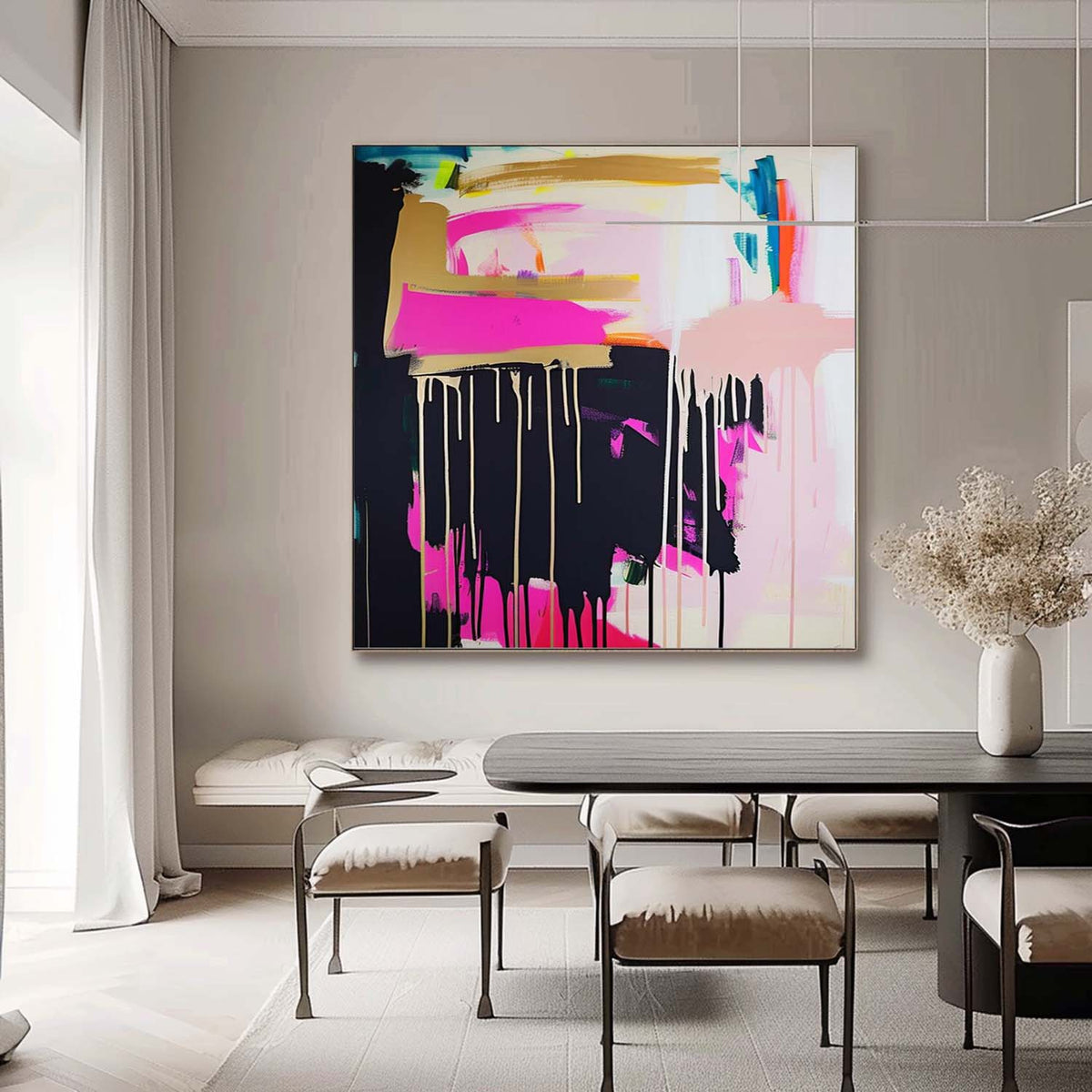 Wall Art Colorful Vibrant Dynamic Energetic