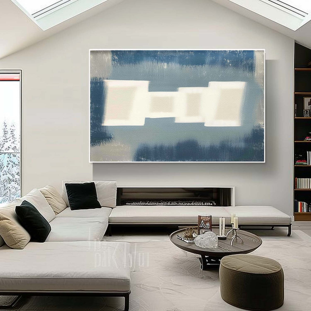 Wall Art Misty Atmospheric Abstract Soft Serene