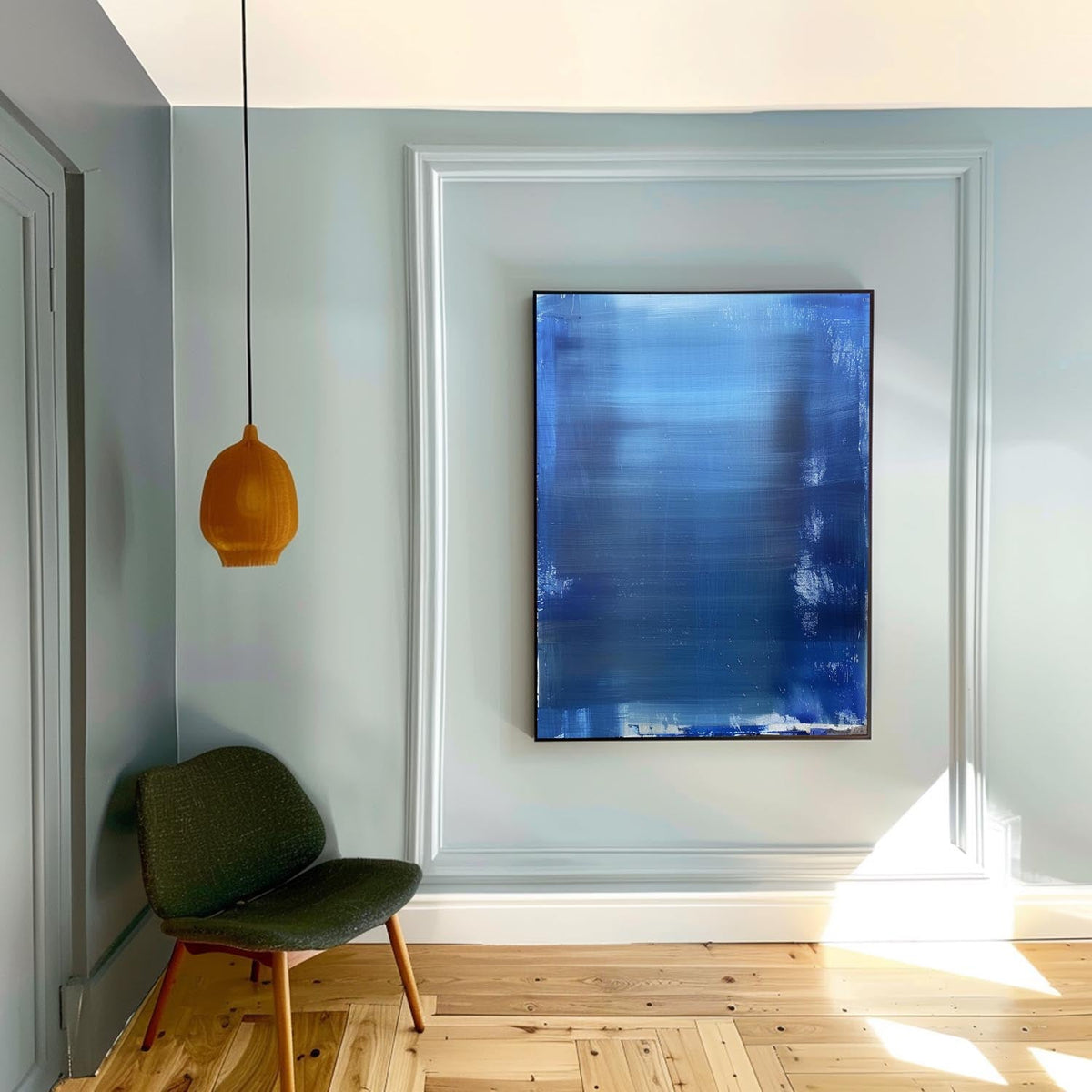 Wall Art Blue Transition Ethereal Abstract