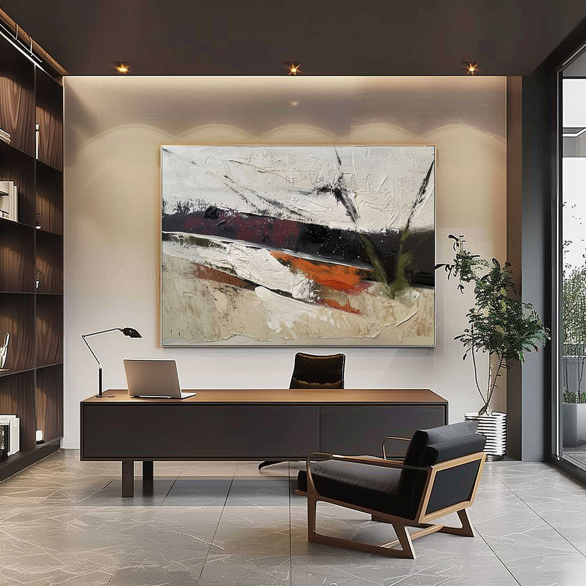 Wall Art Rectangle Abstract Textured Landscape