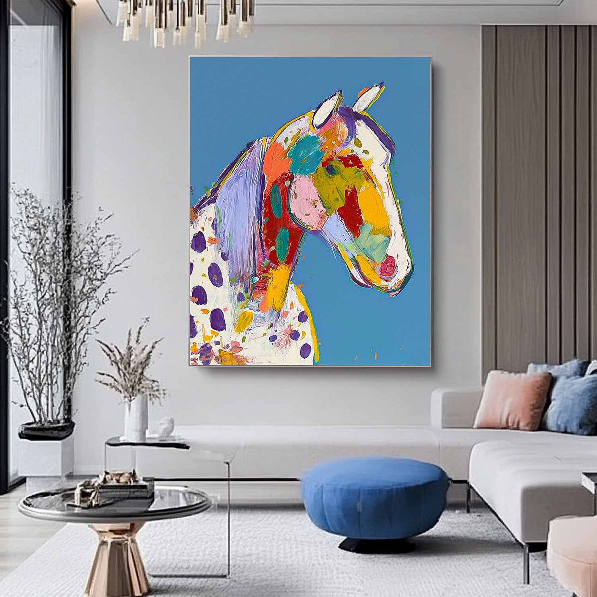 Wall Art Animal Vibrant Bold Modern Abstract