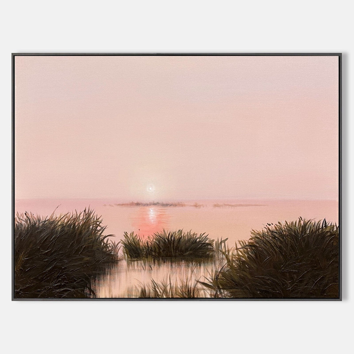 Wall Art Horizontal Abstract Wetland Sunrise
