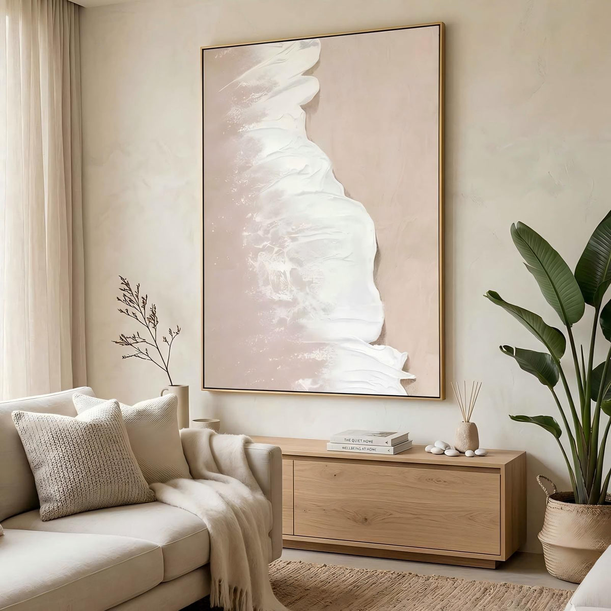 Wall Art Plaster Impressionist Tropical Beach