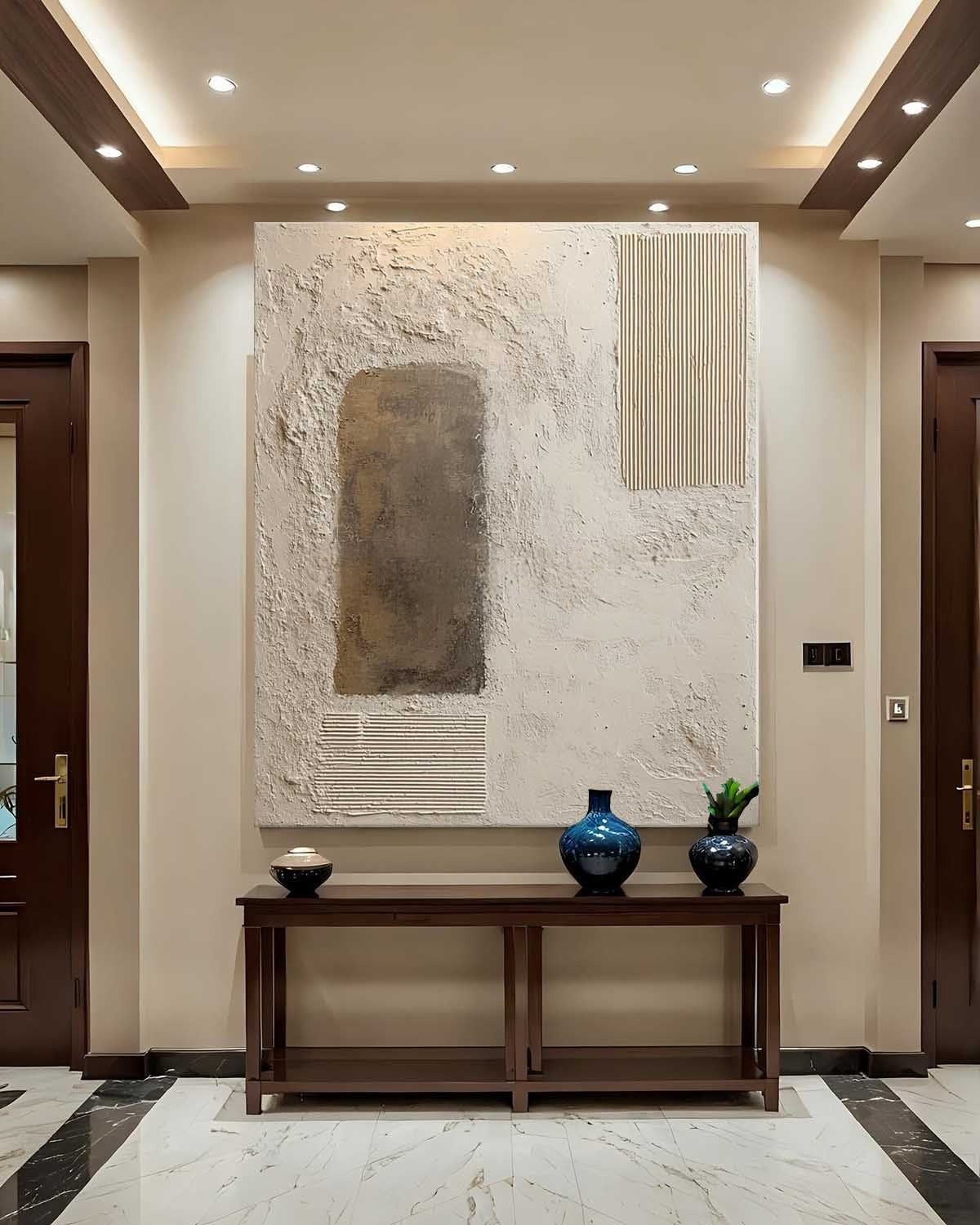Wabi-Sabi Multi-Texture Abstract Painting