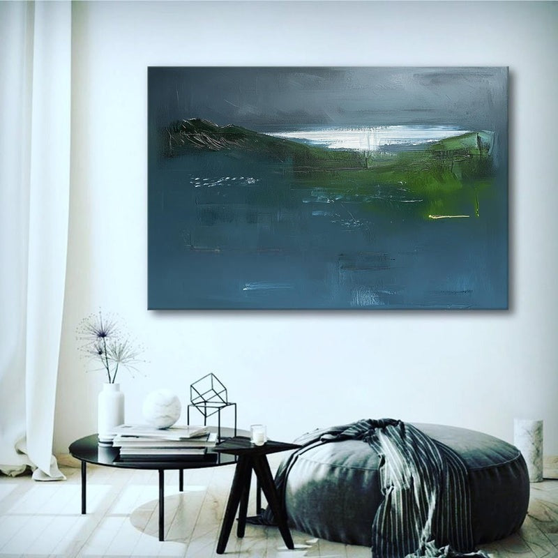 Wall Art Serene Textured Misty Green