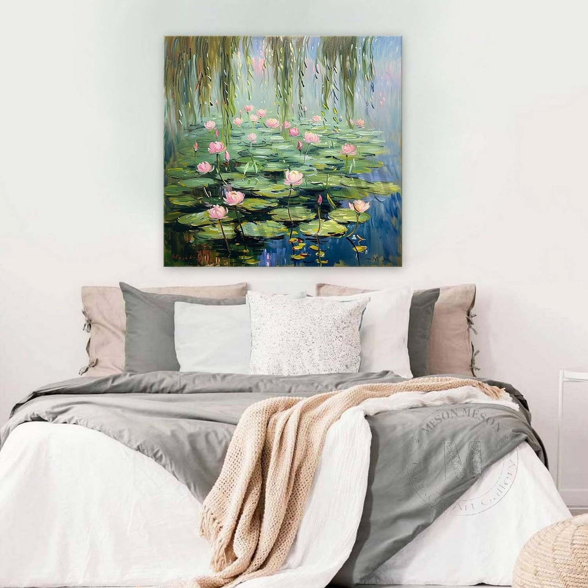 Wall Art Landscape Lotus Atmospheric Ripple