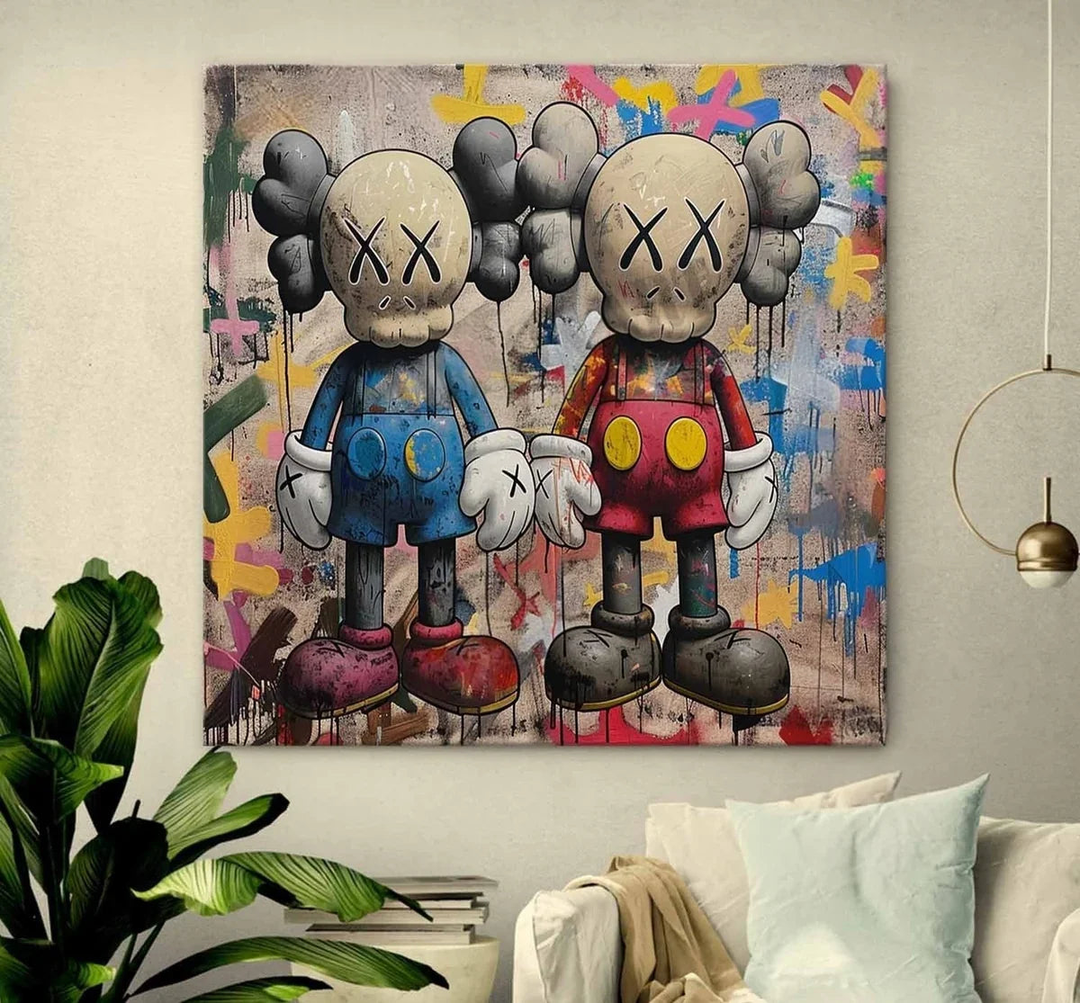 Wall Art Pop Art Graffiti KAWS Companion