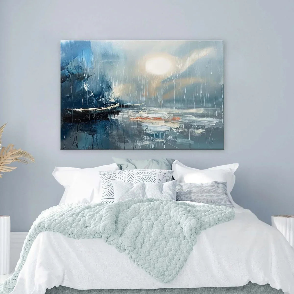 Wall Art Horizontal Moonlit Fishing