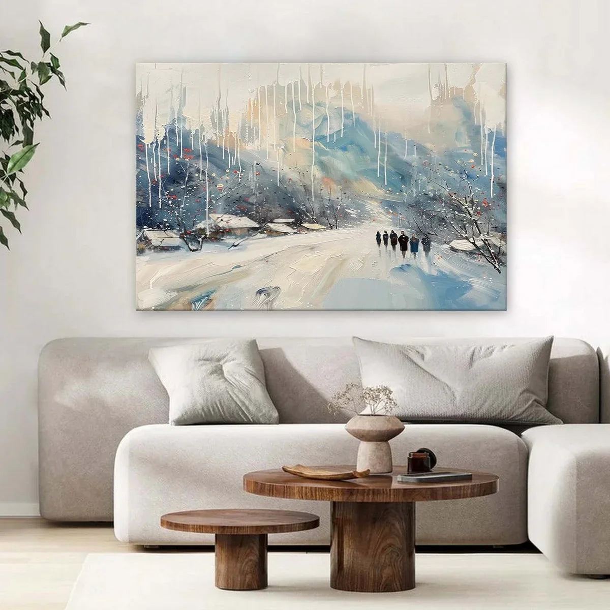 Wall Art Horizontal Winter Village