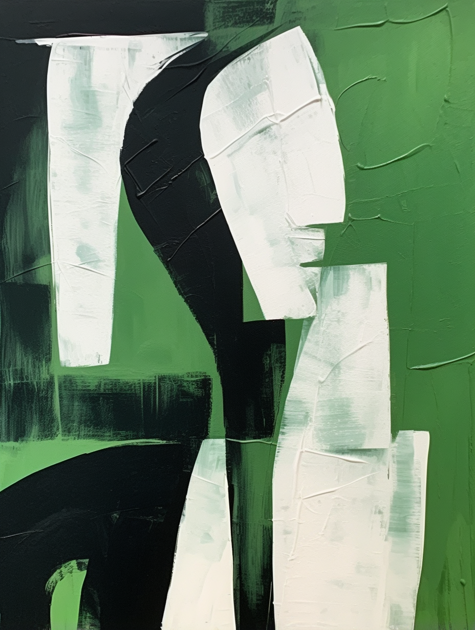 Wall Art Vertical Abstract Intimate Encounter