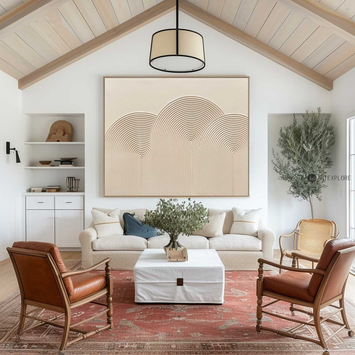 Organic Arch Contour Abstract Art