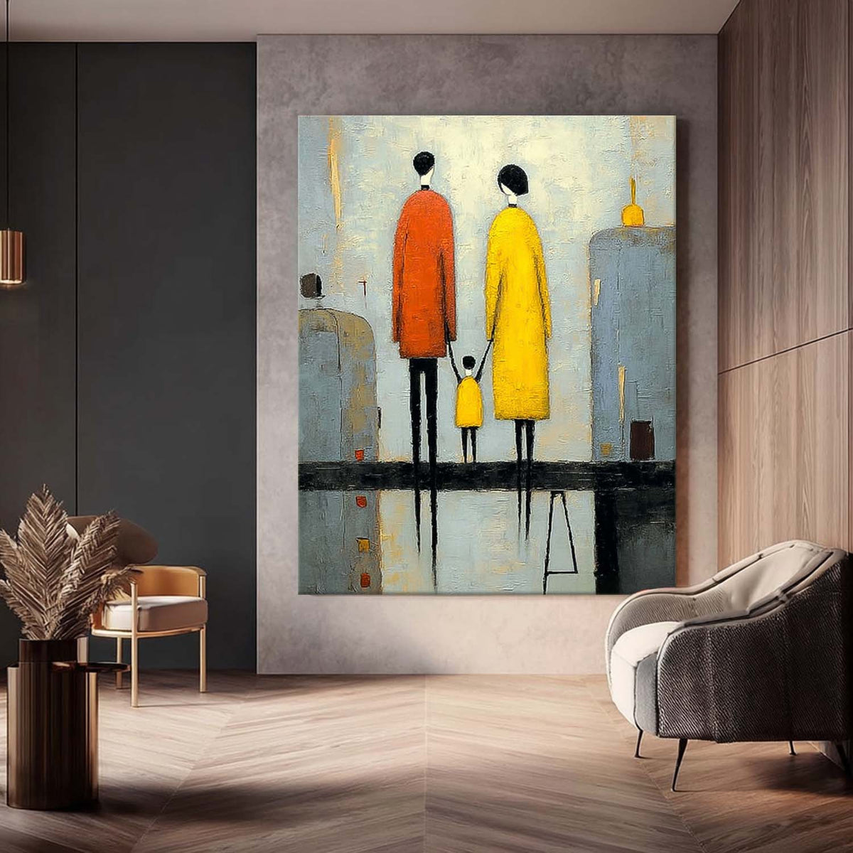 Wall Art Soft Feminine Family Figurative Aesthetic