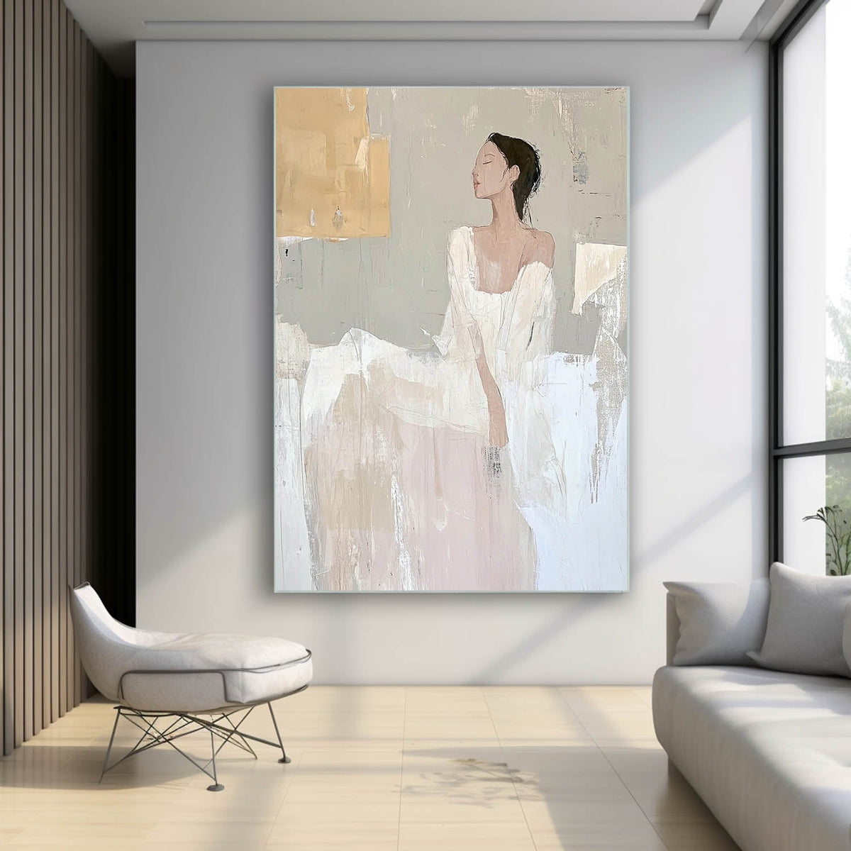 Quiet Grace Figurative Woman Oil Painting