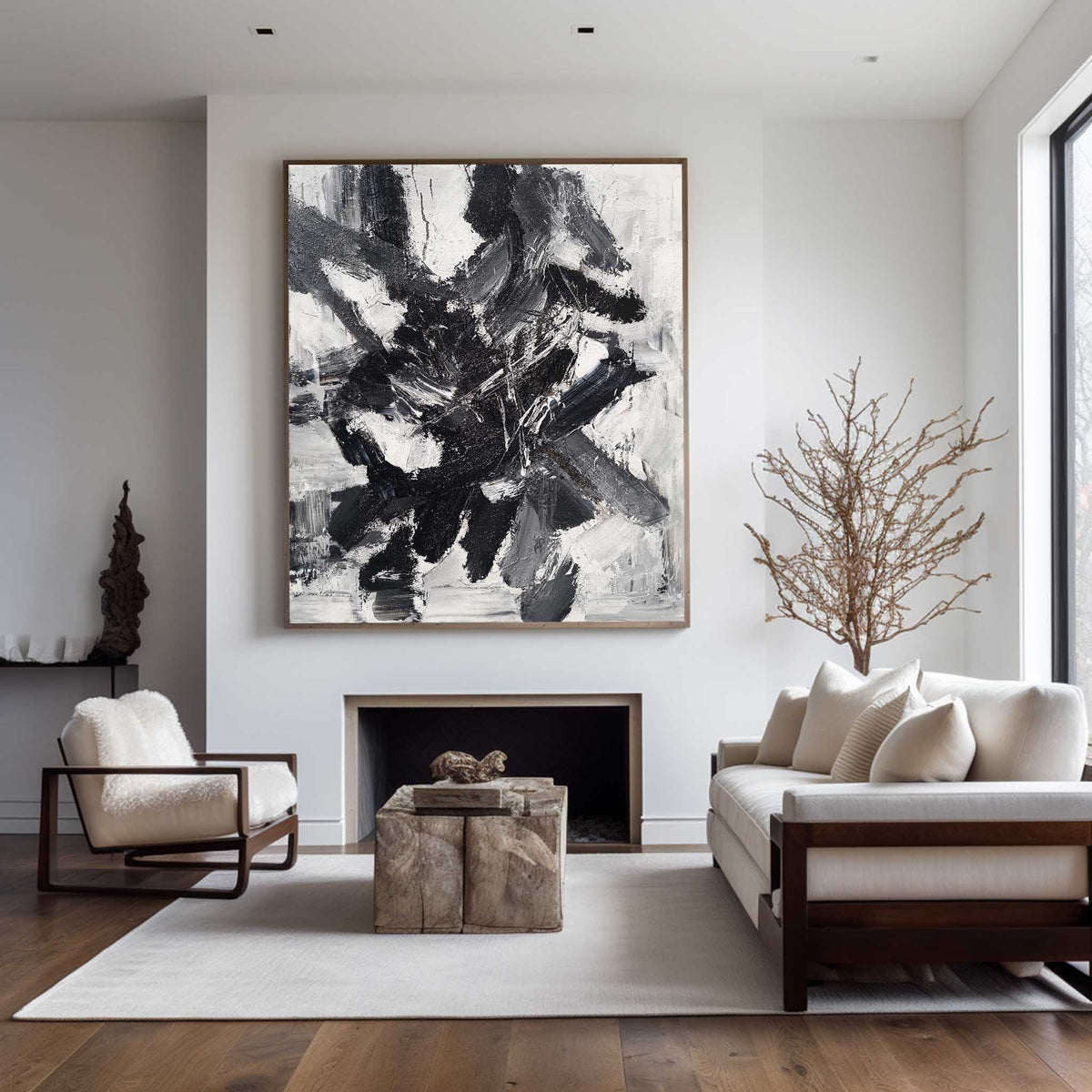 Black And White Painting #ABAV94