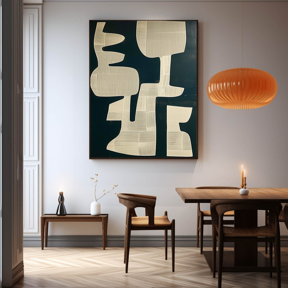 Woven Texture Abstract Oil Painting