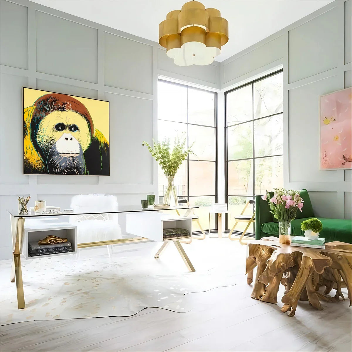 Andy Warhol Style Orangutan Pop Art Painting