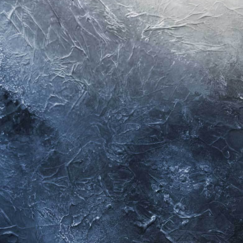 Textured Abstract Cloud Painting Navy Blue
