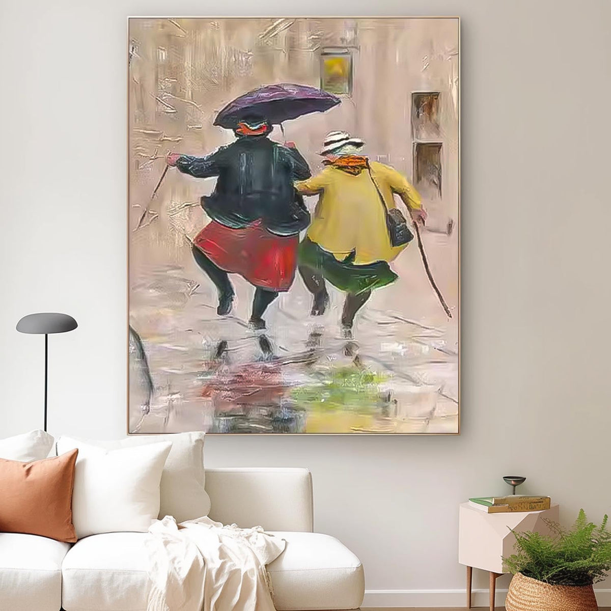 Wall Art Figurative Street Elegant Warm