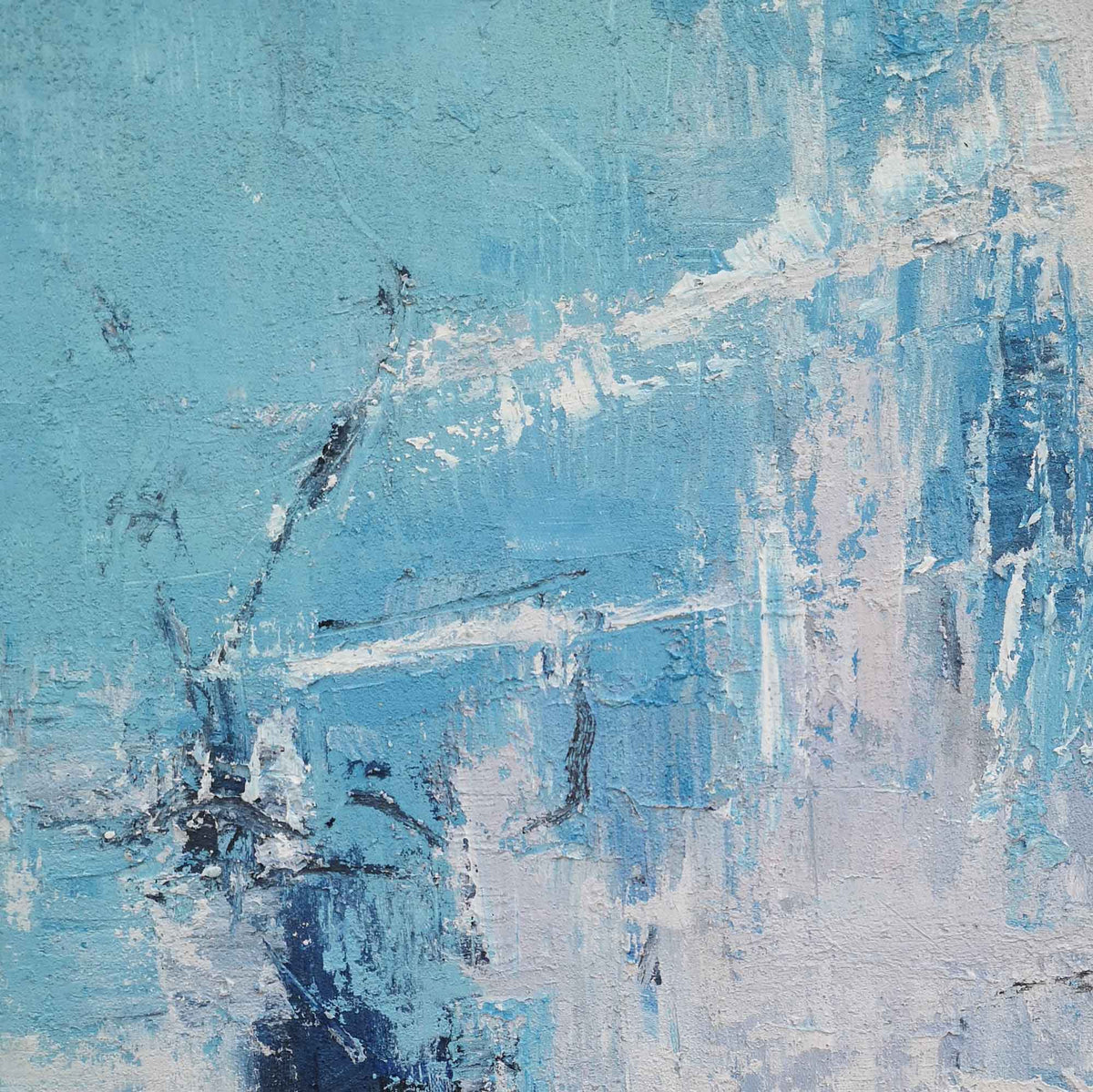 Fresh Breeze Oil Painting Hand Painted Vertical