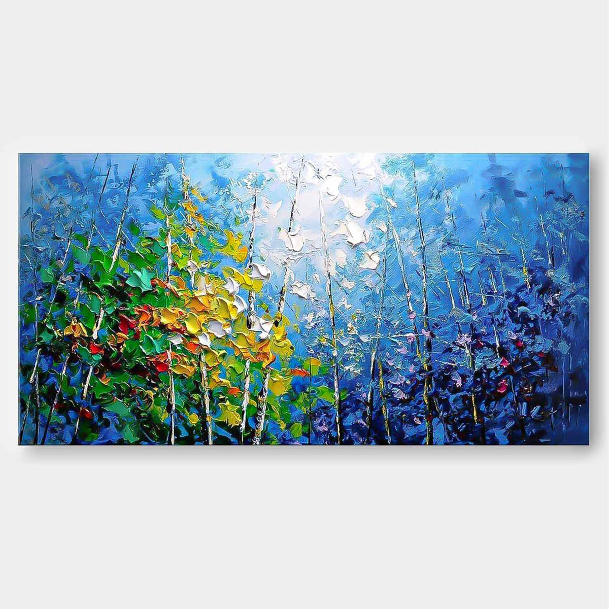 Wall Art Impasto Tree Landscape Impressionist Cheerful